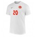 Camiseta Canadá Jonathan David #20 Visitante Equipación Mundial 2022 manga corta